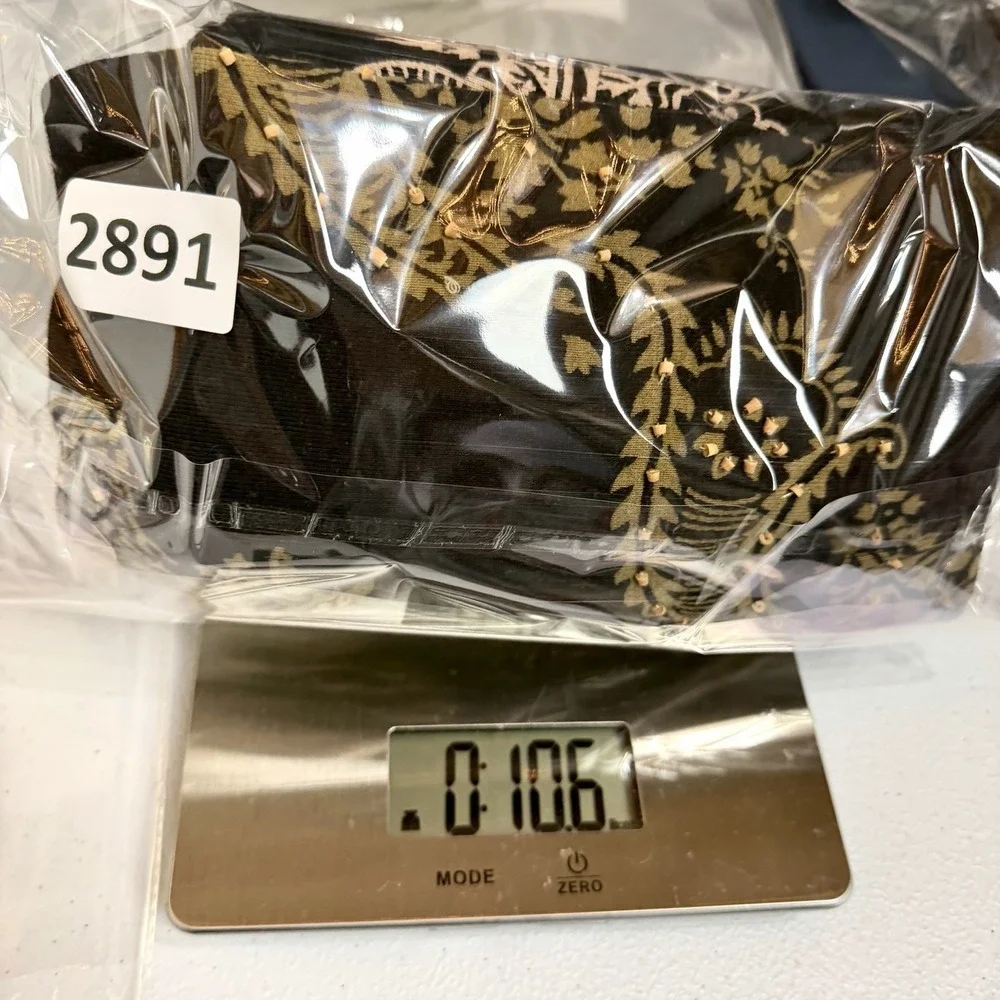 CJ Banks Tunic Black Tan Paisley Floral Beaded Artsy Eclectic Office Bohemian 1X - Picture 14 of 14